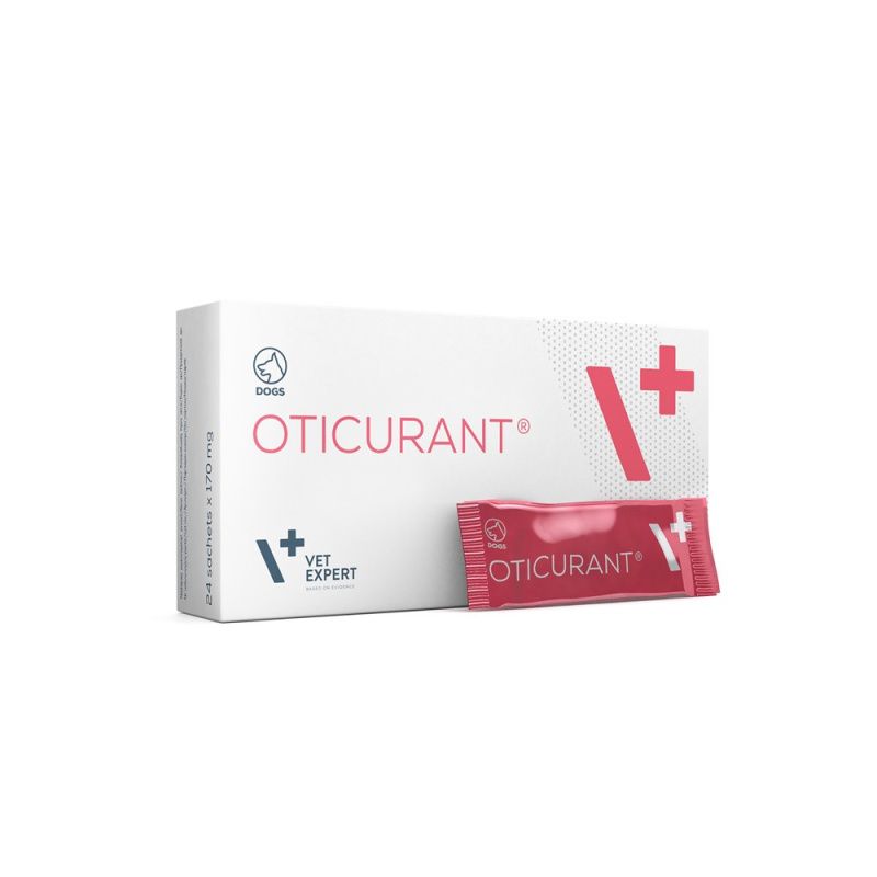 VET EXPERT OTICURANT - preparat do pielęgnacji uszu dla psów 24 saszetki VET EXPERT OTICURANT - preparat do pielęgnacji uszu dla psów 24 saszetki