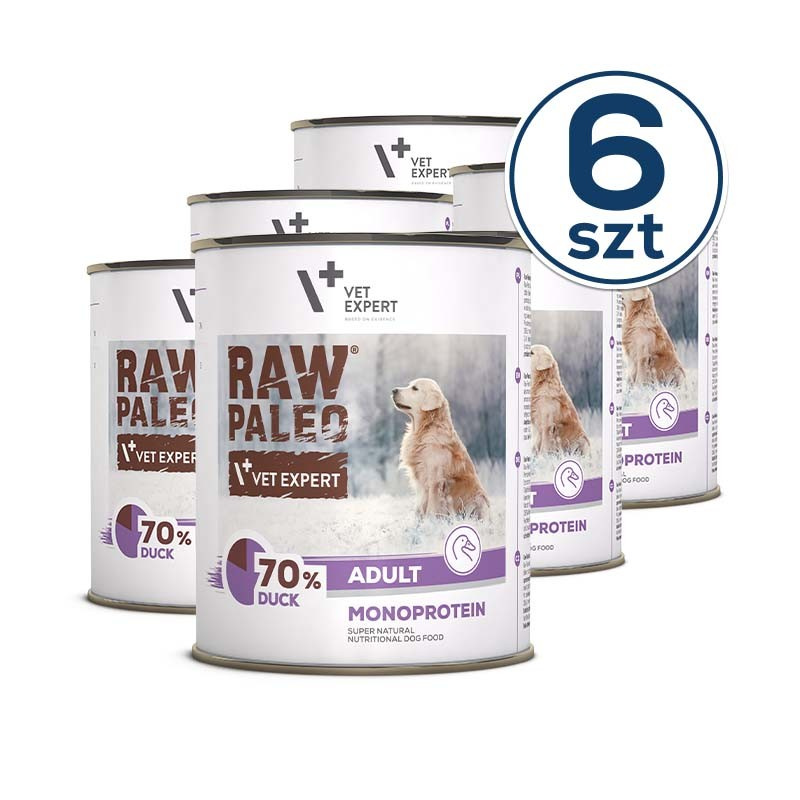 RAW PALEO ADULT DOG DUCK - mokra karma dla psów dorosłych monoproteina z kaczką pakiet 6x800g RAW PALEO ADULT DOG DUCK - mokra karma dla psów dorosłych monoproteina z kaczką pakiet 6x800g