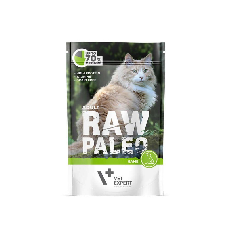 RAW PALEO karma mokra dla kotów dorosłych - dziczyzna RAW PALEO karma mokra dla kotów dorosłych - dziczyzna