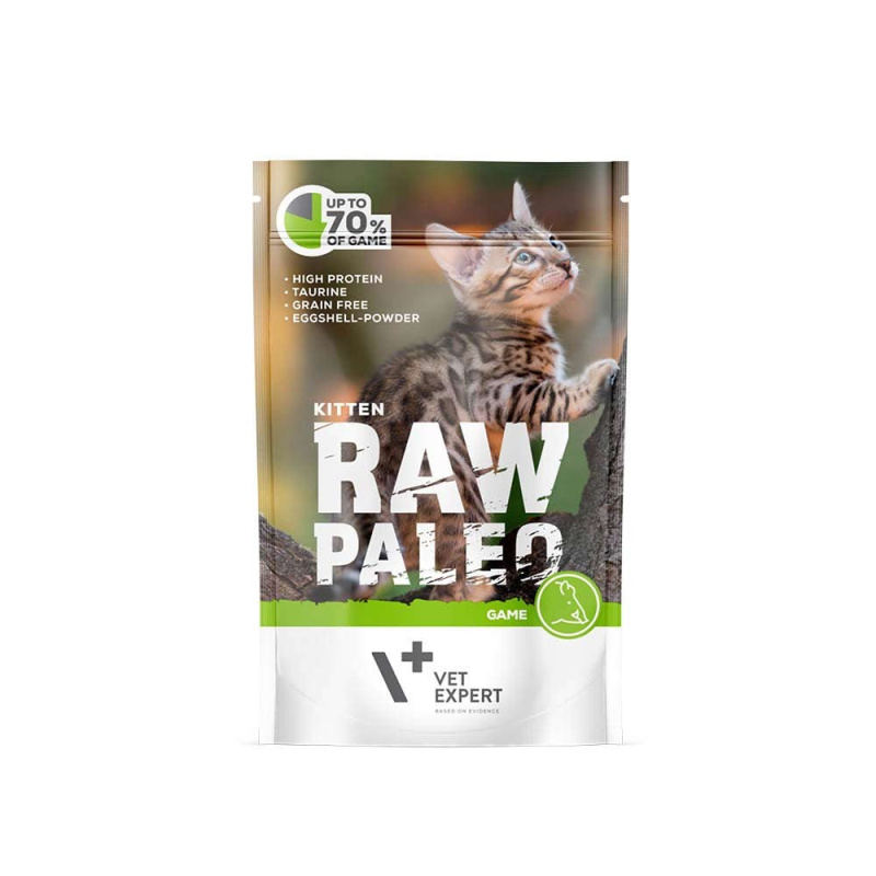 RAW PALEO karma mokra dla kociąt - dziczyzna (pakiet 12x 100g) RAW PALEO karma mokra dla kociąt - dziczyzna (pakiet 12x 100g)