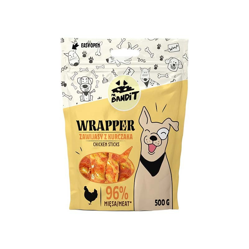 MR. BANDIT WRAPPER - zawijas z kurczaka 500g MR. BANDIT WRAPPER - zawijas z kurczaka 500g