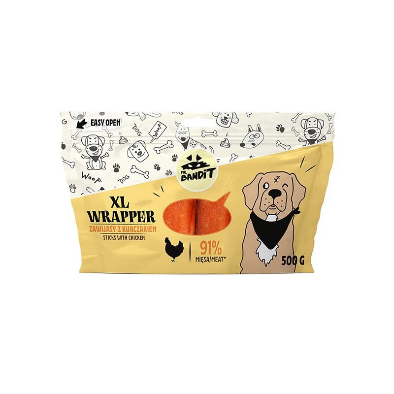 MR. BANDIT WRAPPER XL - zawijas z kurczaka 500g MR. BANDIT WRAPPER XL - zawijas z kurczaka 500g