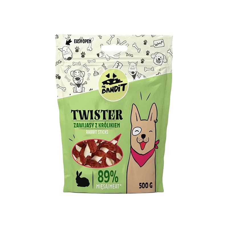 MR. BANDIT TWISTER - zawijas z królikiem 500g MR. BANDIT TWISTER - zawijas z królikiem 500g