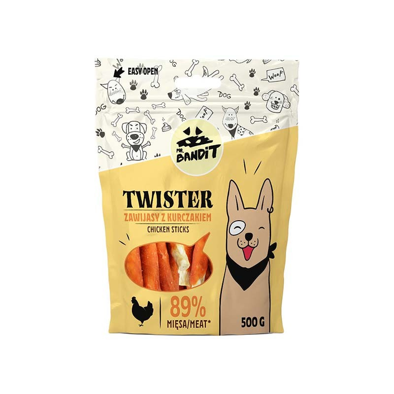 MR. BANDIT TWISTER - zawijas z kurczakiem 500g MR. BANDIT TWISTER - zawijas z kurczakiem 500g