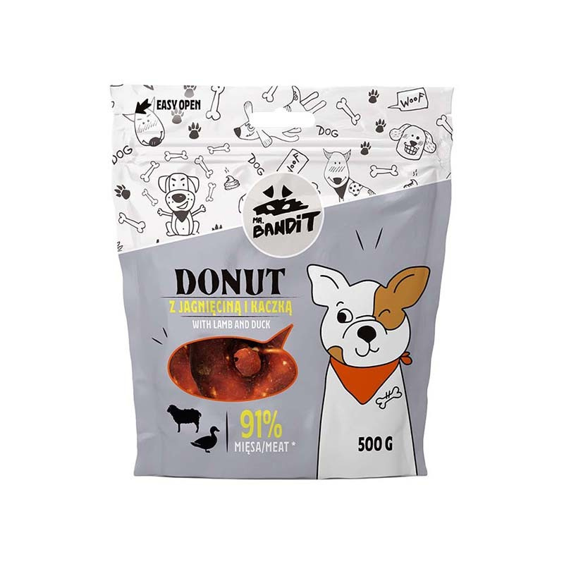 MR. BANDIT DONUT z jagnięciną i kaczką 500g MR. BANDIT DONUT z jagnięciną i kaczką 500g