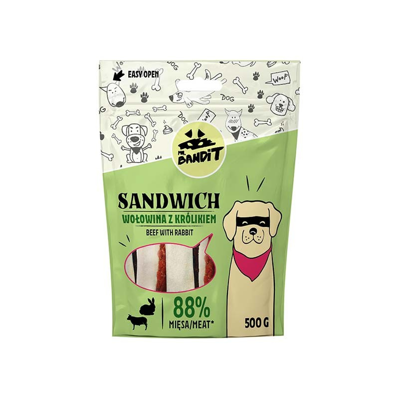 MR. BANDIT SANDWICH - wołowina z królikiem 500g MR. BANDIT SANDWICH - wołowina z królikiem 500g