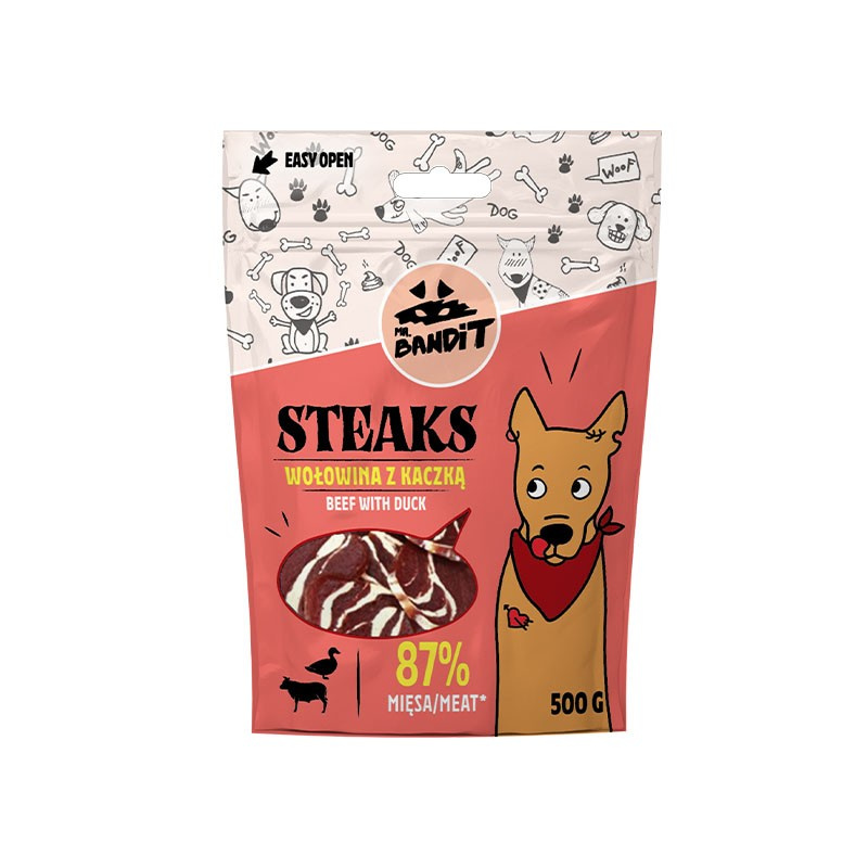 MR. BANDIT STEAKS - wołowina z kaczką 500g MR. BANDIT STEAKS - wołowina z kaczką 500g