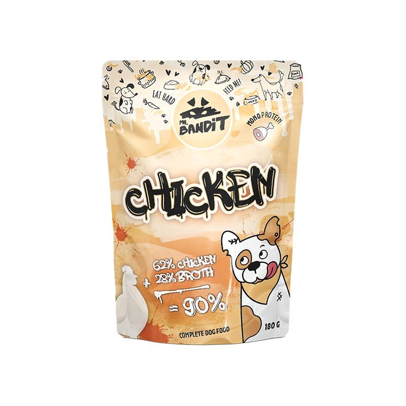Mr. Bandit CHICKEN - mokra karma z kurczakiem dla psów dorosłych Mr. Bandit CHICKEN - mokra karma z kurczakiem dla psów dorosłych