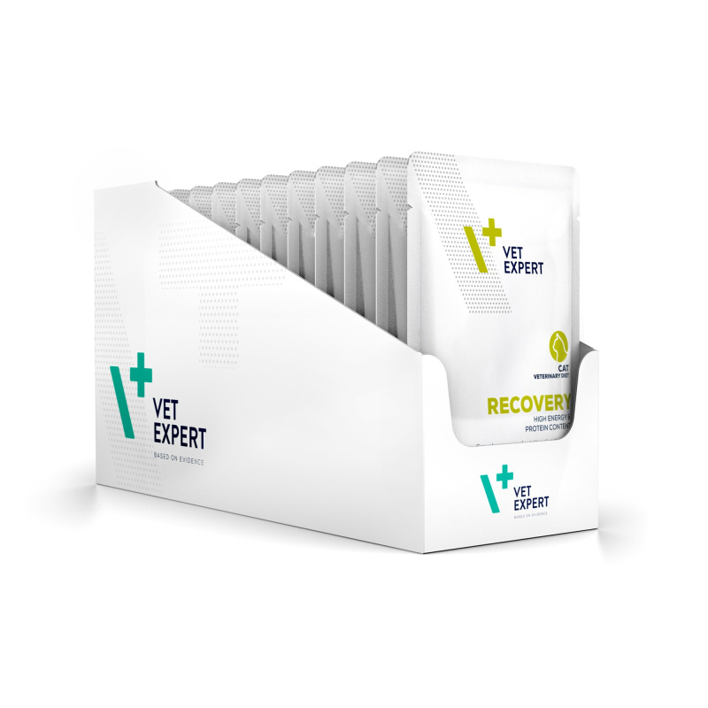 VET EXPERT RECOVERY CAT 12x100g - mokra karma weterynaryjna dla kotów w okresie rekonwalescencji VET EXPERT RECOVERY CAT 12x100g - mokra karma weterynaryjna dla kotów w okresie rekonwalescencji