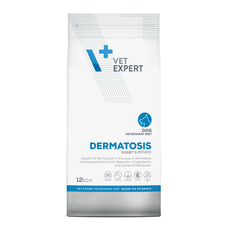 VET EXPERT DERMATOSIS DOG RABBIT & POTATO - sucha karma weterynaryjna dla psów VET EXPERT DERMATOSIS DOG RABBIT & POTATO - sucha karma weterynaryjna dla psów