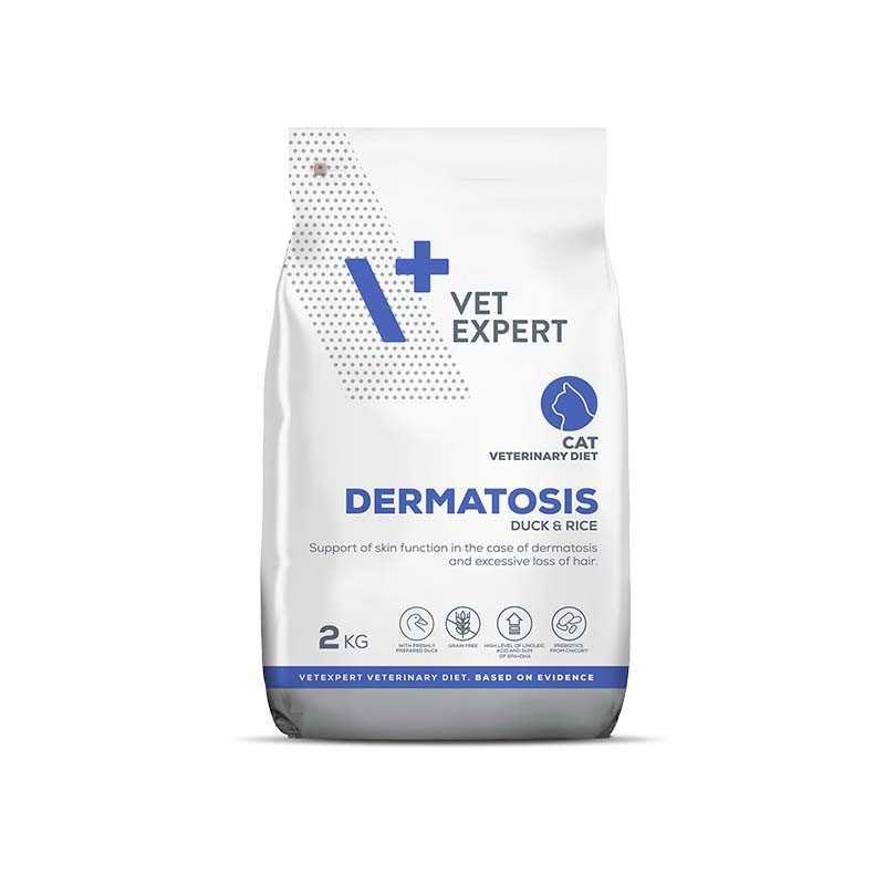 VET EXPERT DERMATOSIS CAT DUCK & RICE – sucha karma weterynaryjna dla kotów VET EXPERT DERMATOSIS CAT DUCK & RICE – sucha karma weterynaryjna dla kotów