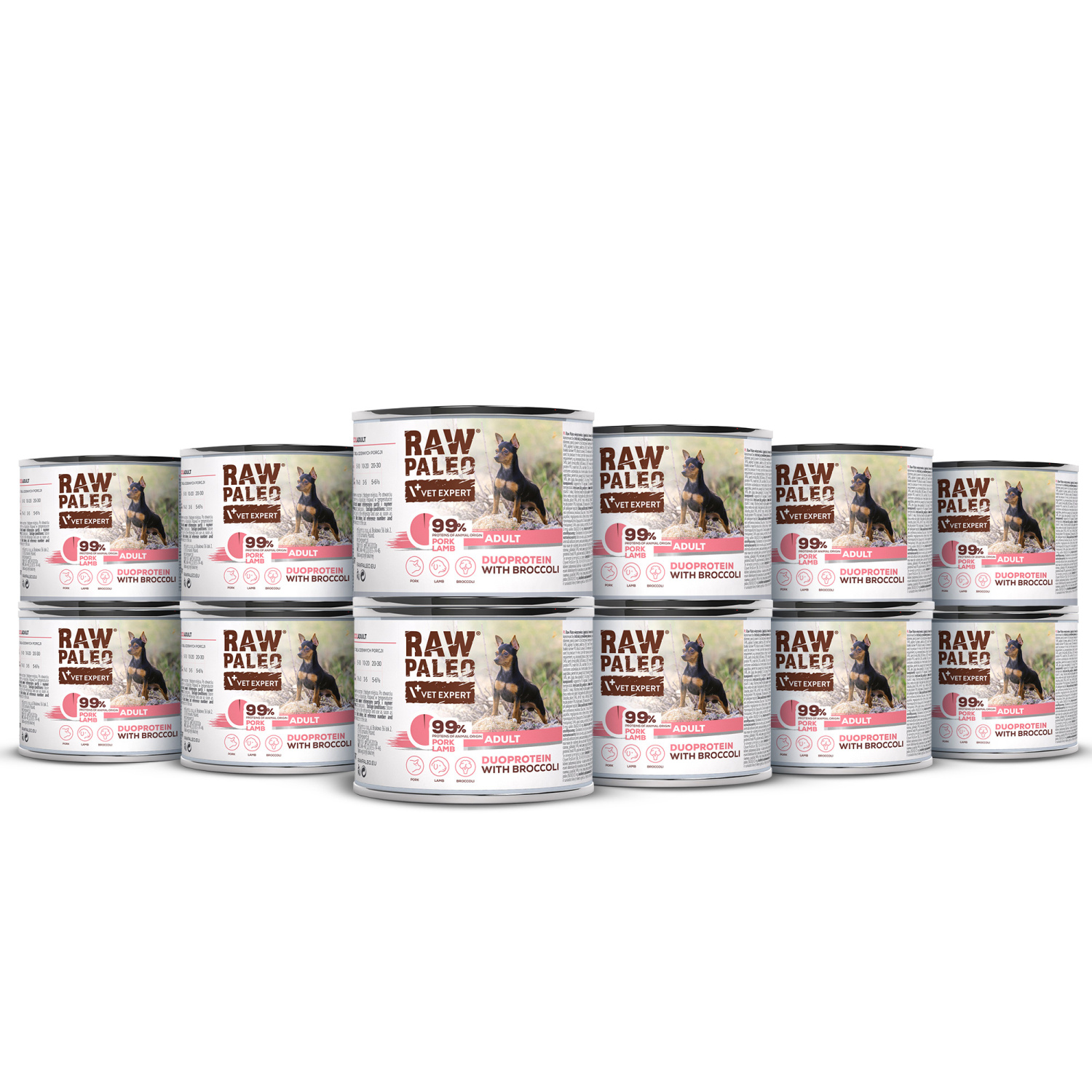 RAW PALEO PORK&LAMB ADULT CAN 12x200g - mokra karma dla psów dorosłych duoproteina wieprzowina z jagnięciną RAW PALEO PORK&LAMB ADULT CAN 12x200g - mokra karma dla psów dorosłych duoproteina wieprzowina z jagnięciną