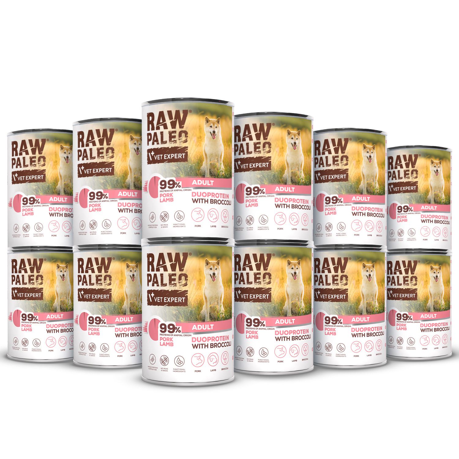 RAW PALEO PORK&LAMB ADULT CAN 12x400g - mokra karma dla psów dorosłych duoproteina wieprzowina z jagnięciną RAW PALEO PORK&LAMB ADULT CAN 12x400g - mokra karma dla psów dorosłych duoproteina wieprzowina z jagnięciną