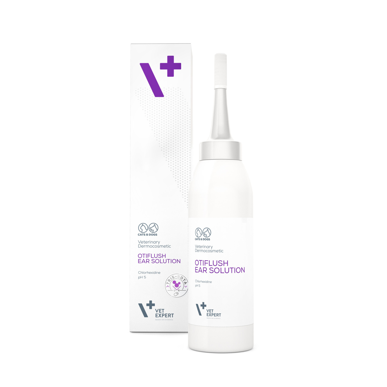 VET EXPERT OTIFLUSH EAR SOLUTION - preparat do pielęgnacji uszu dla psów i kotów 125 ml VET EXPERT OTIFLUSH EAR SOLUTION - preparat do pielęgnacji uszu dla psów i kotów 125 ml
