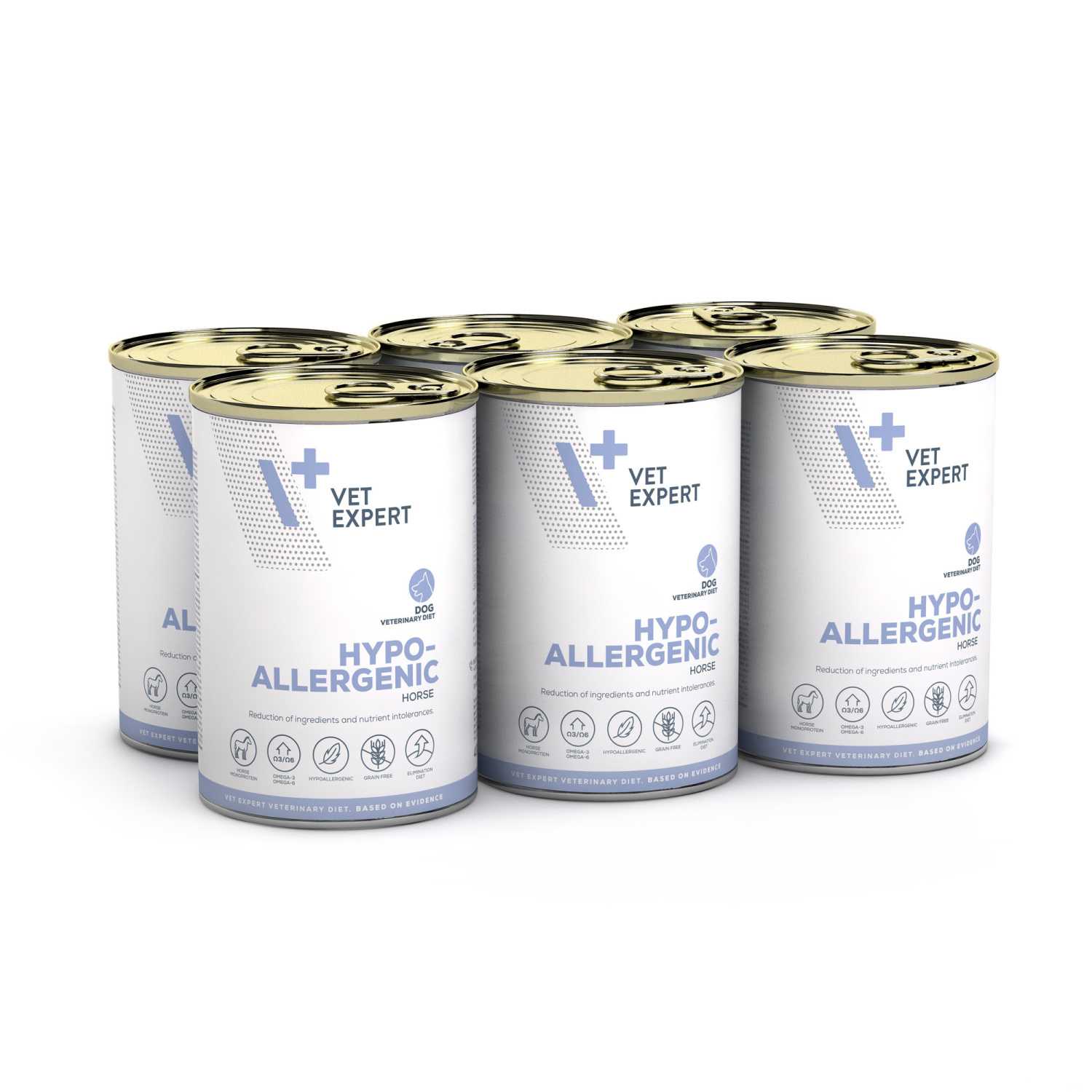 VET EXPERT HYPOALLERGENIC HORSE 6x400g - mokra karma weterynaryjna dla psów VET EXPERT HYPOALLERGENIC HORSE 6x400g - mokra karma weterynaryjna dla psów