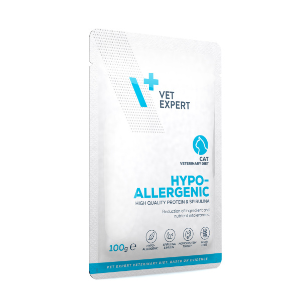 VET EXPERT HYPOALLERGENIC CAT saszetka 100g - mokra karma weterynaryjna dla kotów