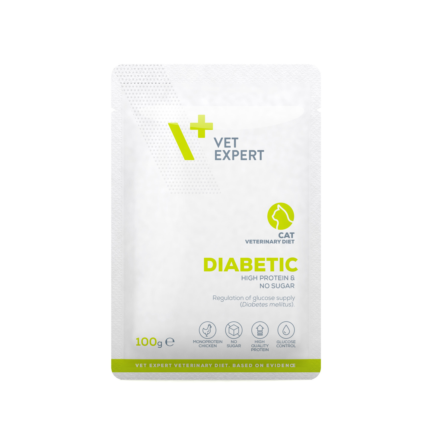 VET EXPERT DIABETIC CAT 100g - mokra karma weterynaryjna dla kotów z cukrzycą VET EXPERT DIABETIC CAT 100g - mokra karma weterynaryjna dla kotów z cukrzycą