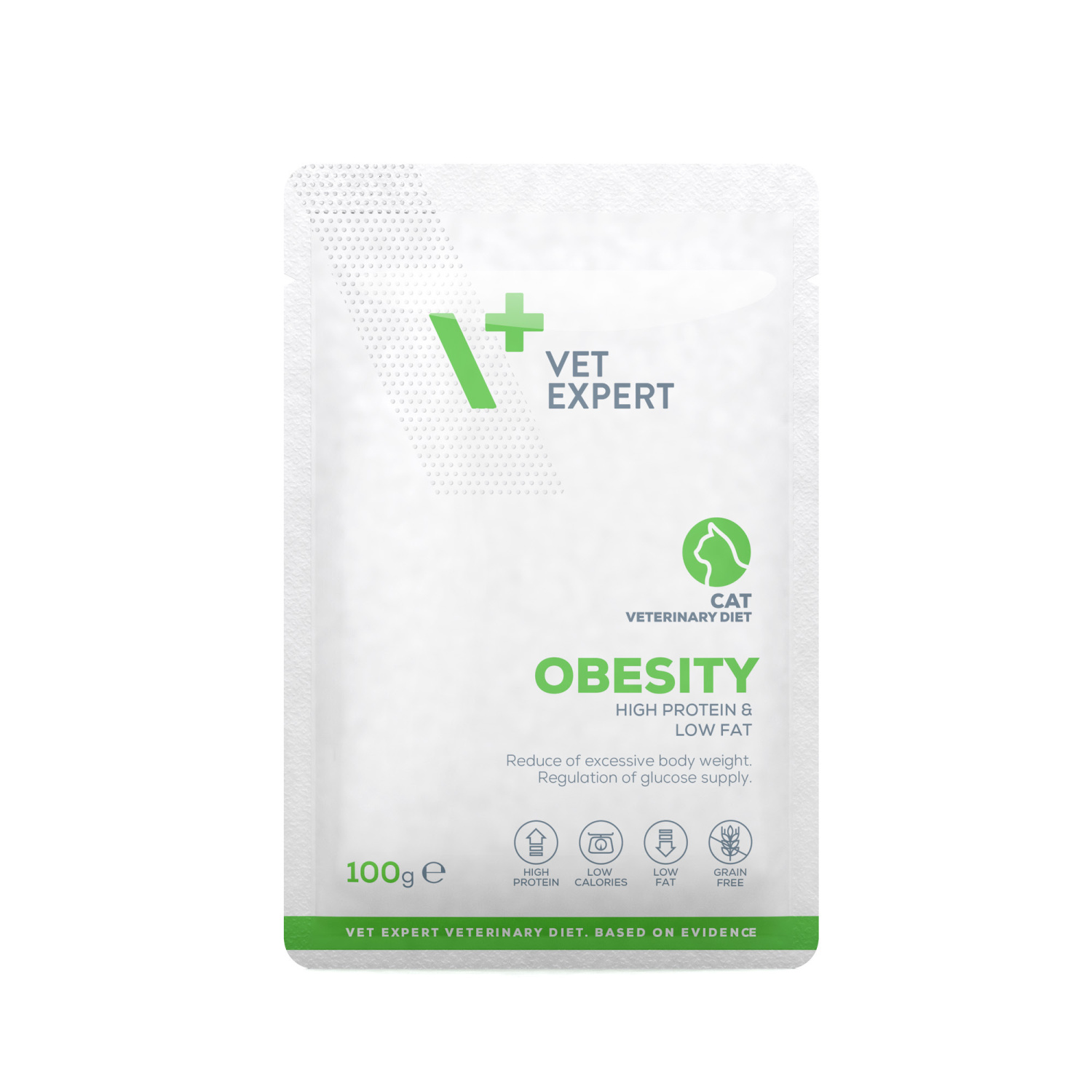 VET EXPERT OBESITY CAT saszetka 100g - mokra karma weterynaryjna dla kotów VET EXPERT OBESITY CAT saszetka 100g - mokra karma weterynaryjna dla kotów