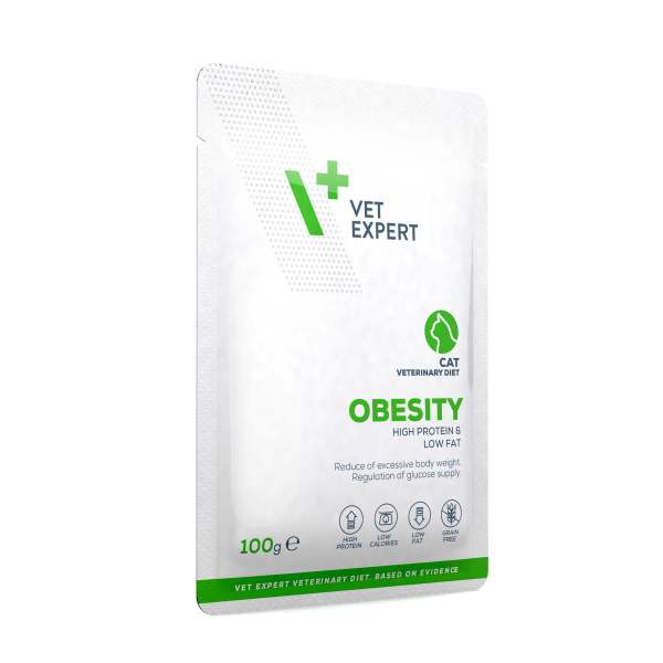 VET EXPERT OBESITY CAT saszetka 100g - mokra karma weterynaryjna dla kotów