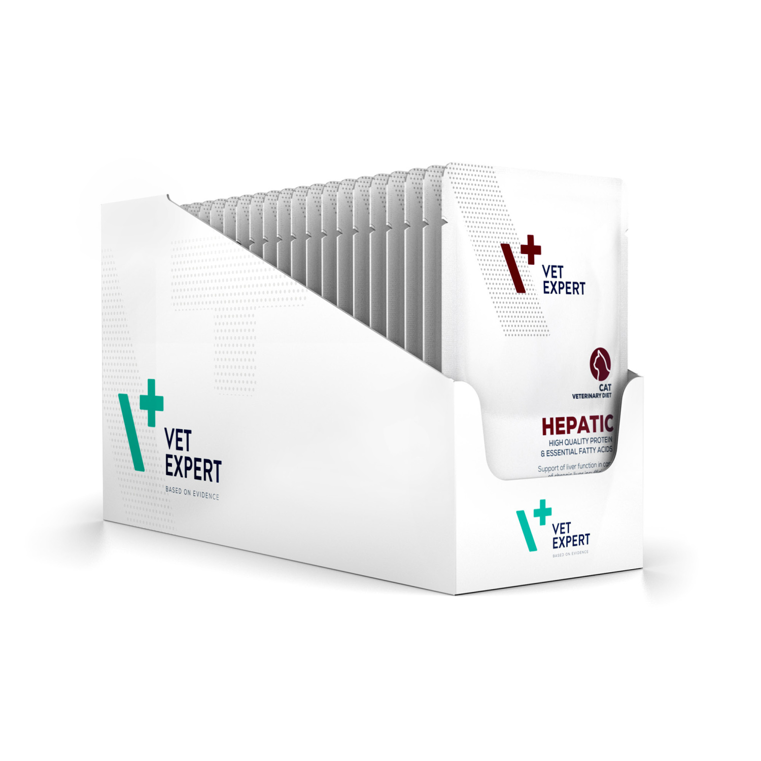 VET EXPERT HEPATIC CAT saszetka 12x100g - mokra karma weterynaryjna dla kotów VET EXPERT HEPATIC CAT saszetka 12x100g - mokra karma weterynaryjna dla kotów