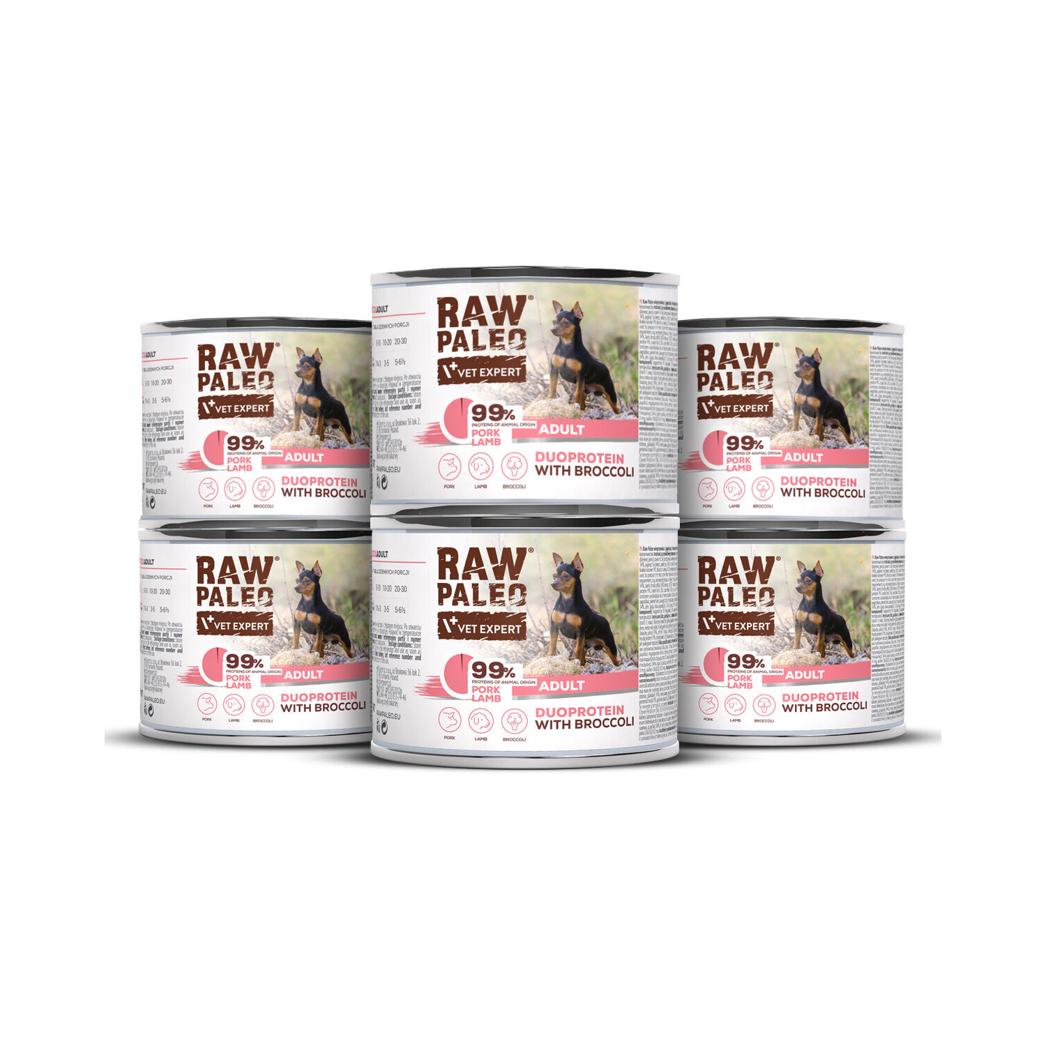 RAW PALEO PORK&LAMB ADULT CAN 6x200g - mokra karma dla psów dorosłych duoproteina wieprzowina z jagnięciną RAW PALEO PORK&LAMB ADULT CAN 6x200g - mokra karma dla psów dorosłych duoproteina wieprzowina z jagnięciną