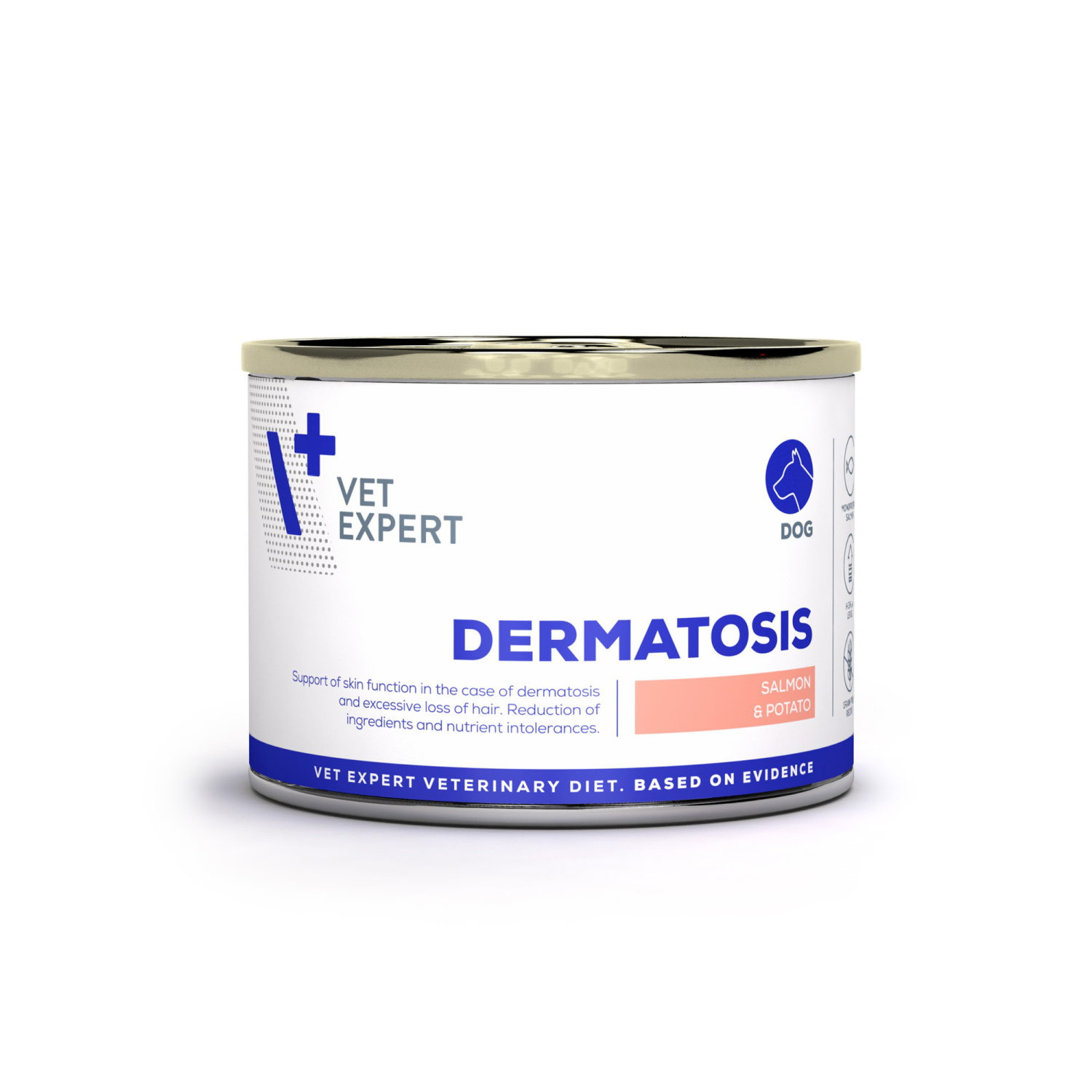 VET EXPERT DERMATOSIS DOG SALMON & POTATO 200g - mokra karma weterynaryjna dla psów VET EXPERT DERMATOSIS DOG SALMON & POTATO 200g - mokra karma weterynaryjna dla psów