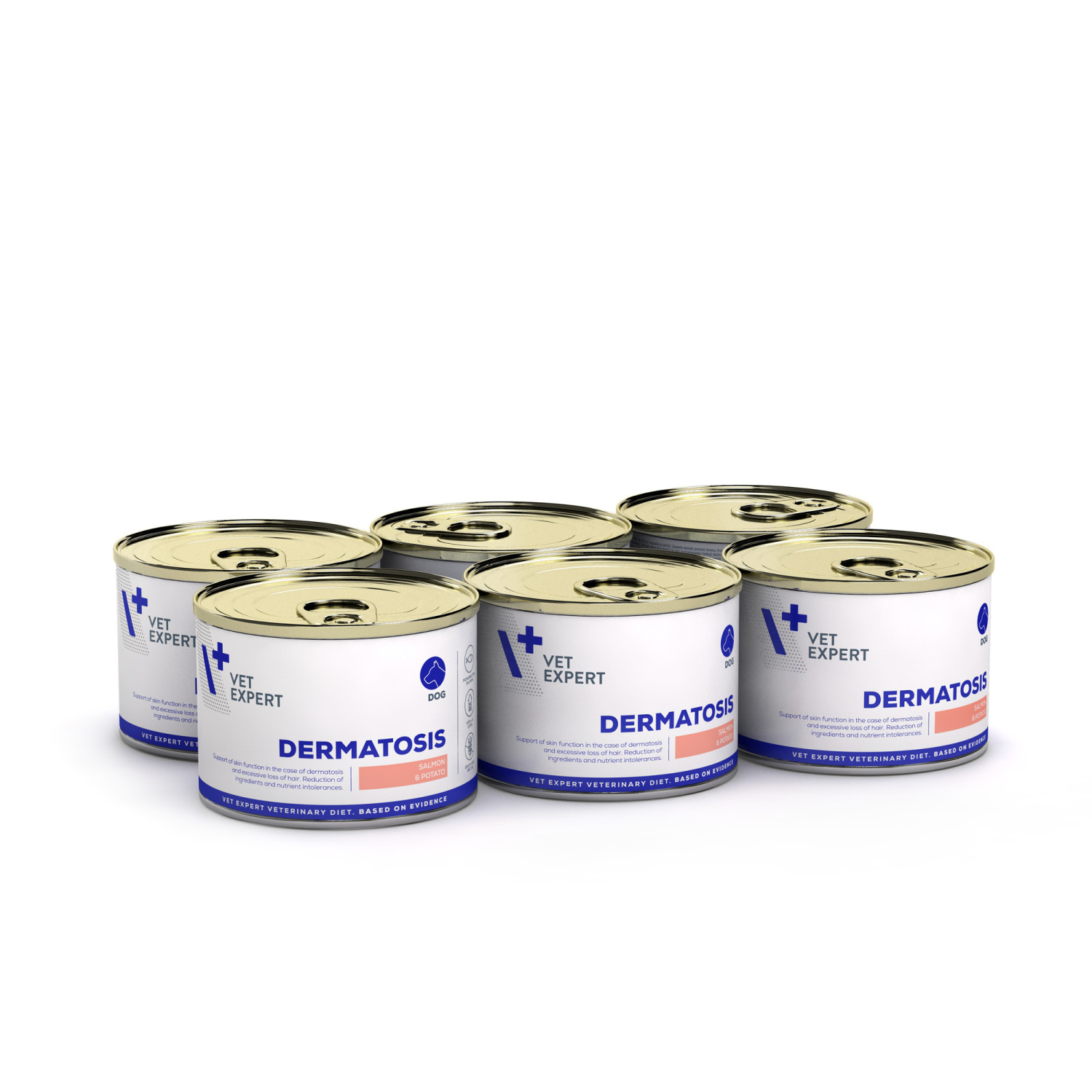 VET EXPERT DERMATOSIS DOG SALMON & POTATO 6x200g - mokra karma weterynaryjna dla psów VET EXPERT DERMATOSIS DOG SALMON & POTATO 6x200g - mokra karma weterynaryjna dla psów