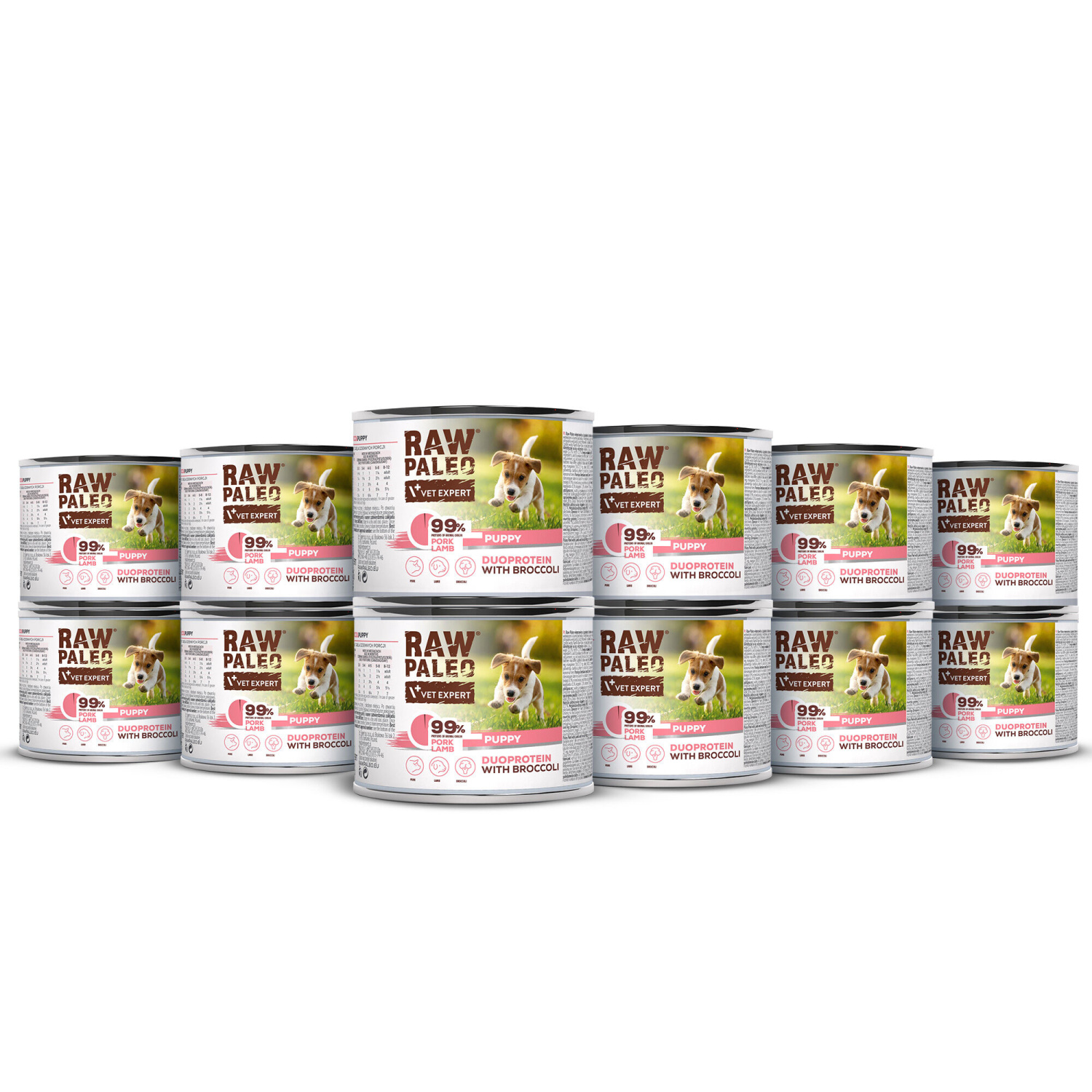 RAW PALEO PORK&LAMB PUPPY CAN 12x200g - mokra karma dla szczeniąt duoproteina wieprzowina z jagnięciną RAW PALEO PORK&LAMB PUPPY CAN 12x200g - mokra karma dla szczeniąt duoproteina wieprzowina z jagnięciną