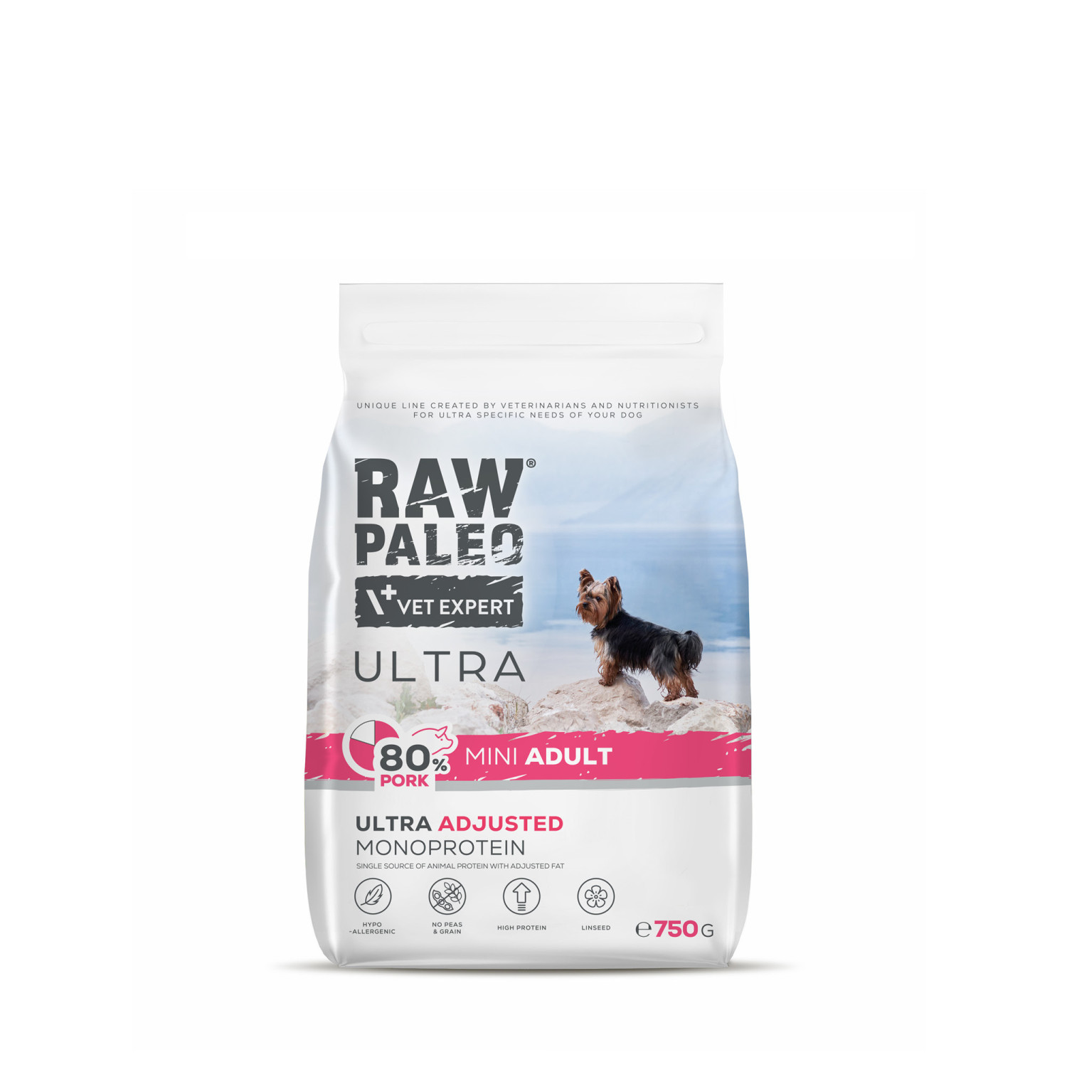 RAW PALEO ULTRA PORK ADULT MINI - sucha karma z wieprzowiną dla psów dorosłych ras małych RAW PALEO ULTRA PORK ADULT MINI - sucha karma z wieprzowiną dla psów dorosłych ras małych