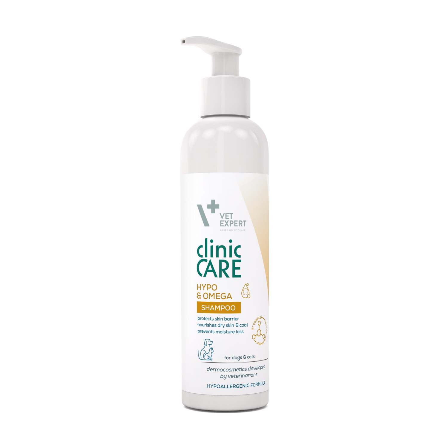 VET EXPERT Clinic Care Hypo & Omega Shampoo - szampon dermokosmetyczny dla psów i kotów 250 ml VET EXPERT Clinic Care Hypo & Omega Shampoo - szampon dermokosmetyczny dla psów i kotów 250 ml