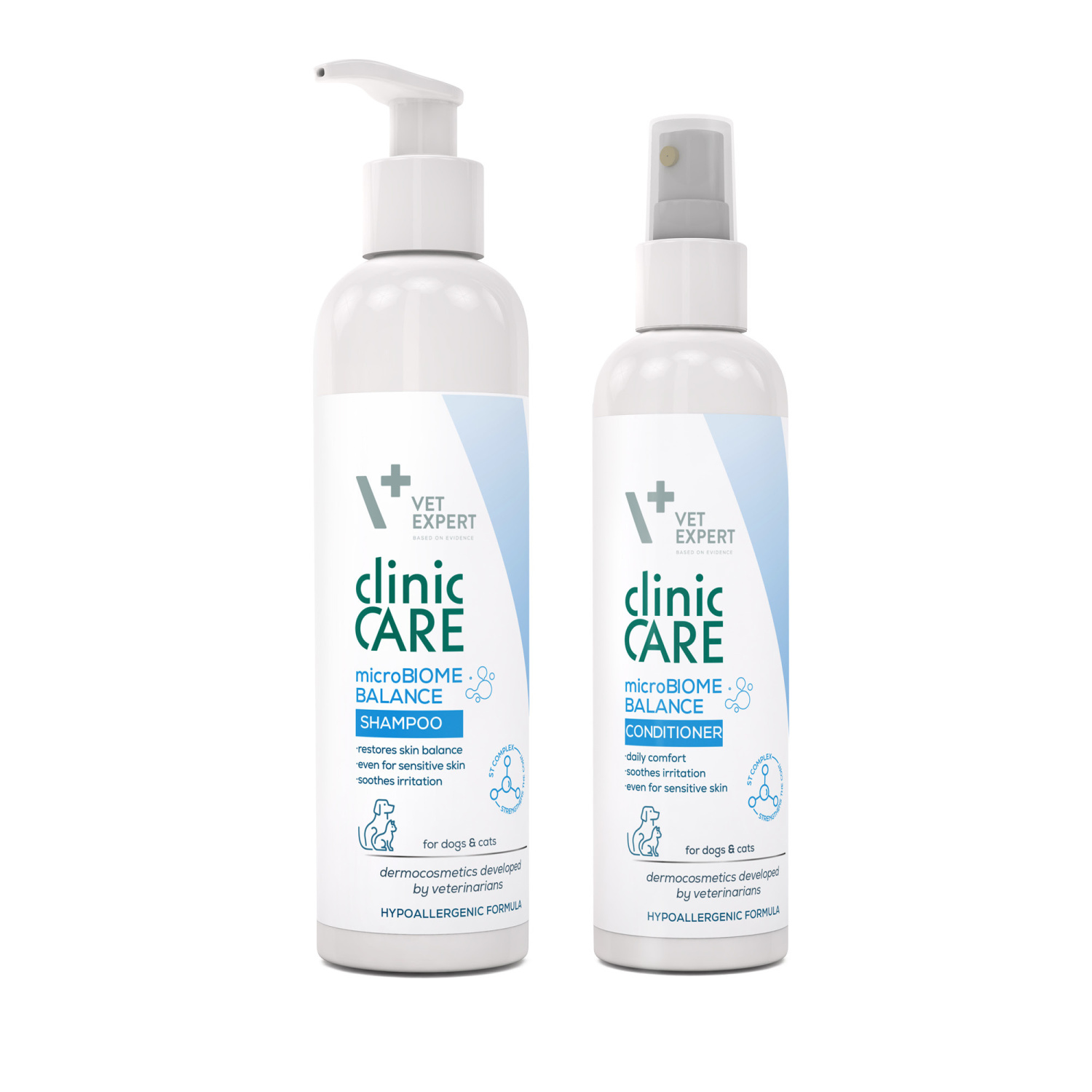 VET EXPERT Clinic Care microBiome Balance Shampoo and Conditioner - zestaw szampon i odżywka dla psów i kotów VET EXPERT Clinic Care microBiome Balance Shampoo and Conditioner - zestaw szampon i odżywka dla psów i kotów