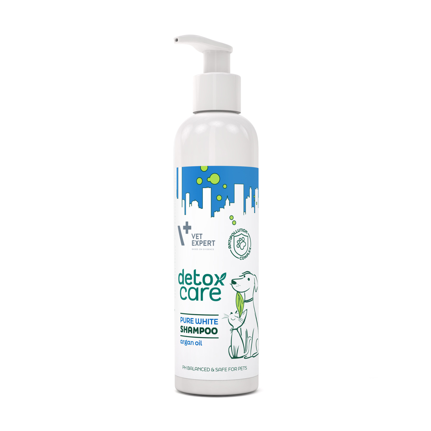 VET EXPERT Detox Care Pure White Shampoo - szampon dla psów i kotów z jasną sierścią 250 ml VET EXPERT Detox Care Pure White Shampoo - szampon dla psów i kotów z jasną sierścią 250 ml