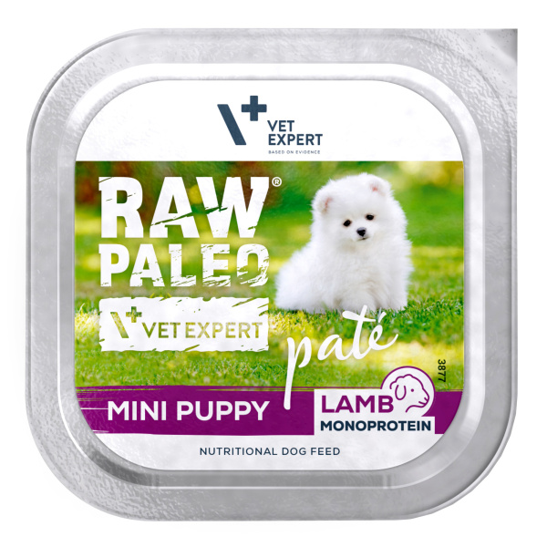 RAW PALEO LAMB PATE MINI PUPPY - mokra karma dla szczeniąt - jagnięcina 150g