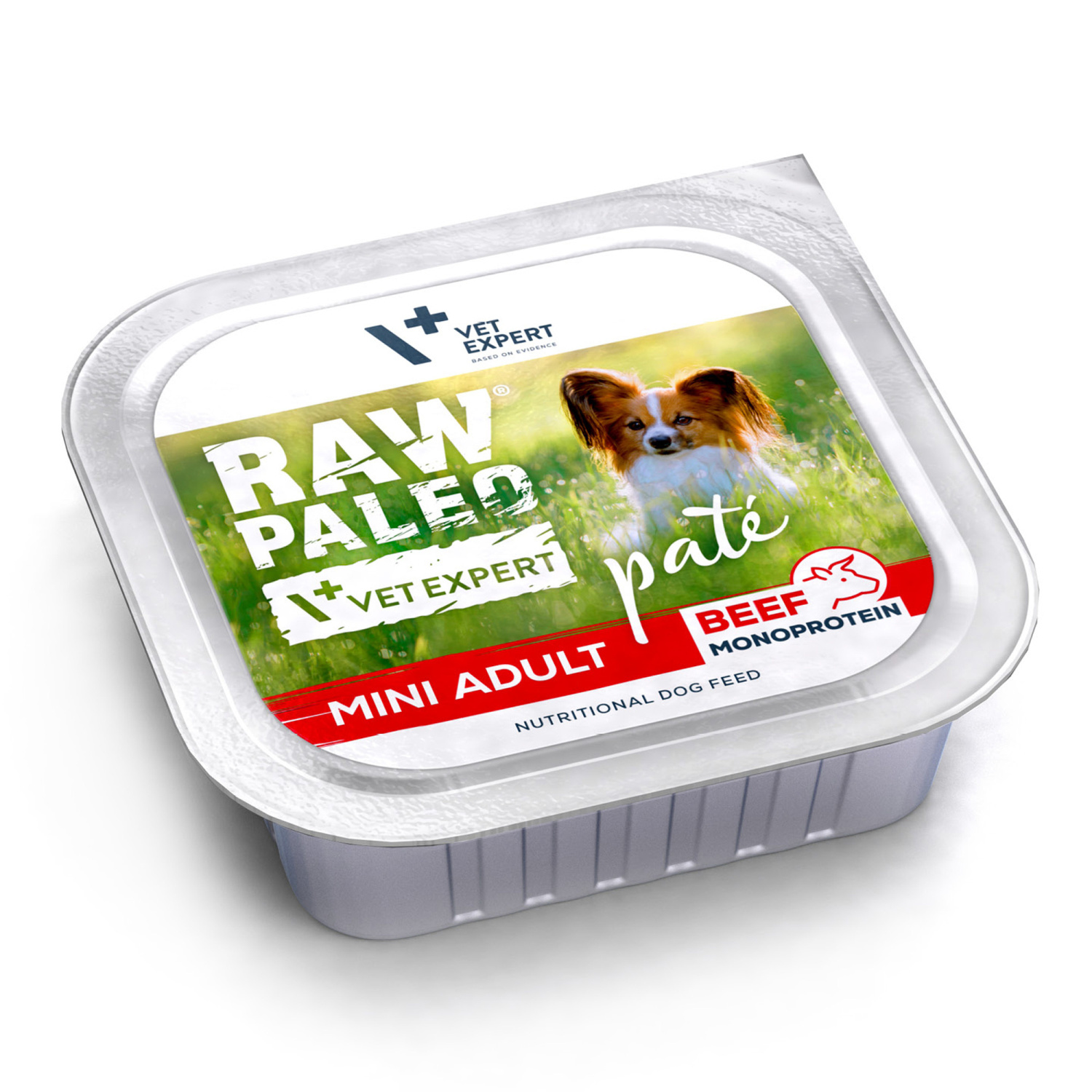 RAW PALEO PATE MINI ADULT BEEF - mokra karma dla psów dorosłych - wołowina 150g RAW PALEO PATE MINI ADULT BEEF - mokra karma dla psów dorosłych - wołowina 150g
