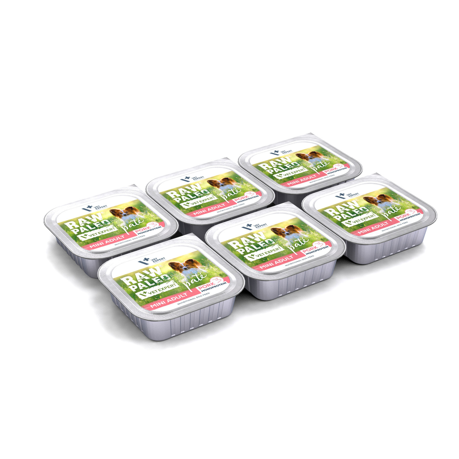 RAW PALEO PORK PATE MINI ADULT 6x150g - mokra karma dla psów dorosłych - wieprzowina RAW PALEO PORK PATE MINI ADULT 6x150g - mokra karma dla psów dorosłych - wieprzowina
