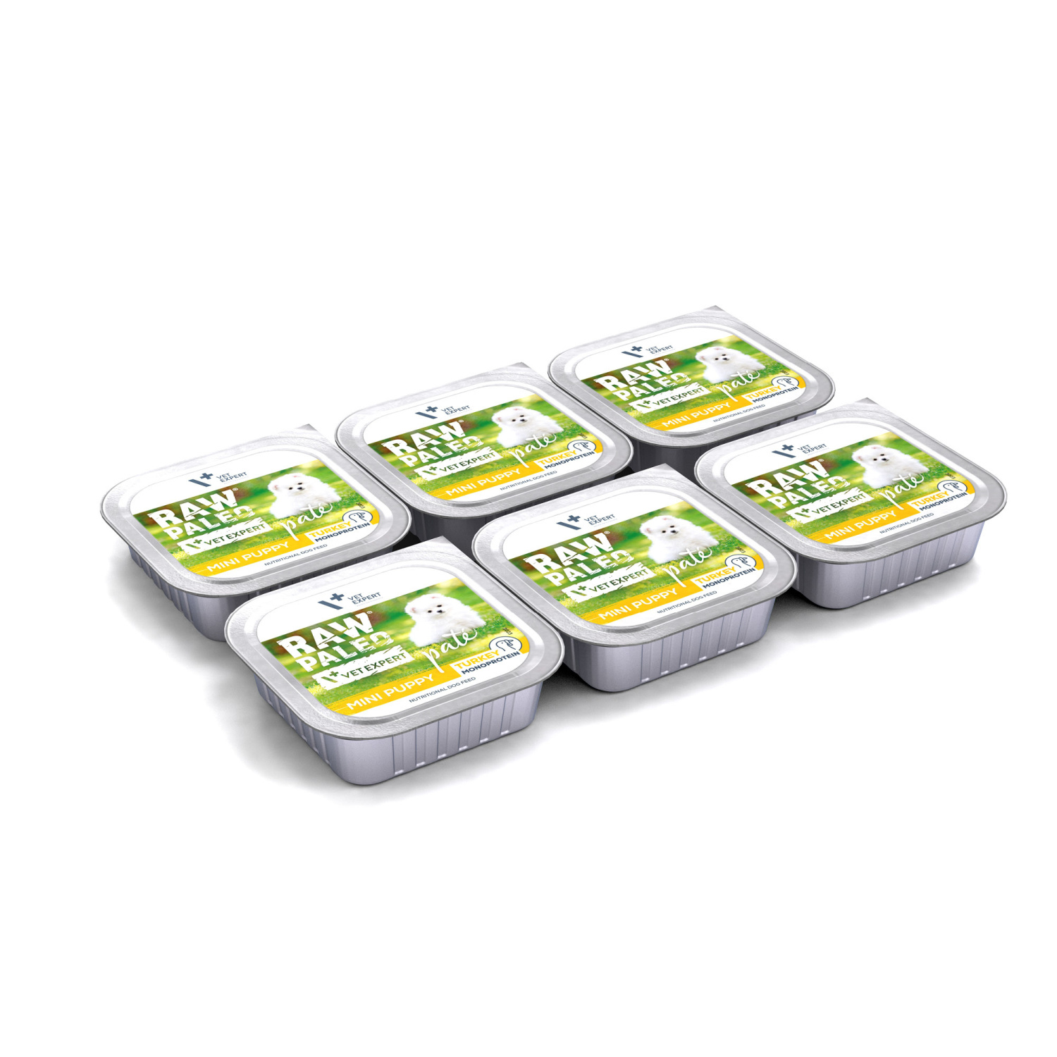 RAW PALEO PATE MINI PUPPY TURKEY 6x150g - mokra karma dla szczeniąt - indyk RAW PALEO PATE MINI PUPPY TURKEY 6x150g - mokra karma dla szczeniąt - indyk