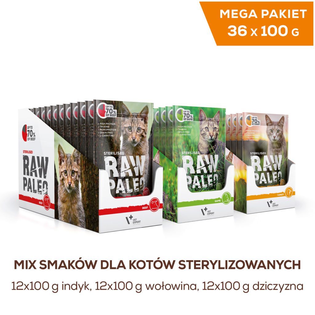 Karma RAW PALEO dla kotów sterylizowanych